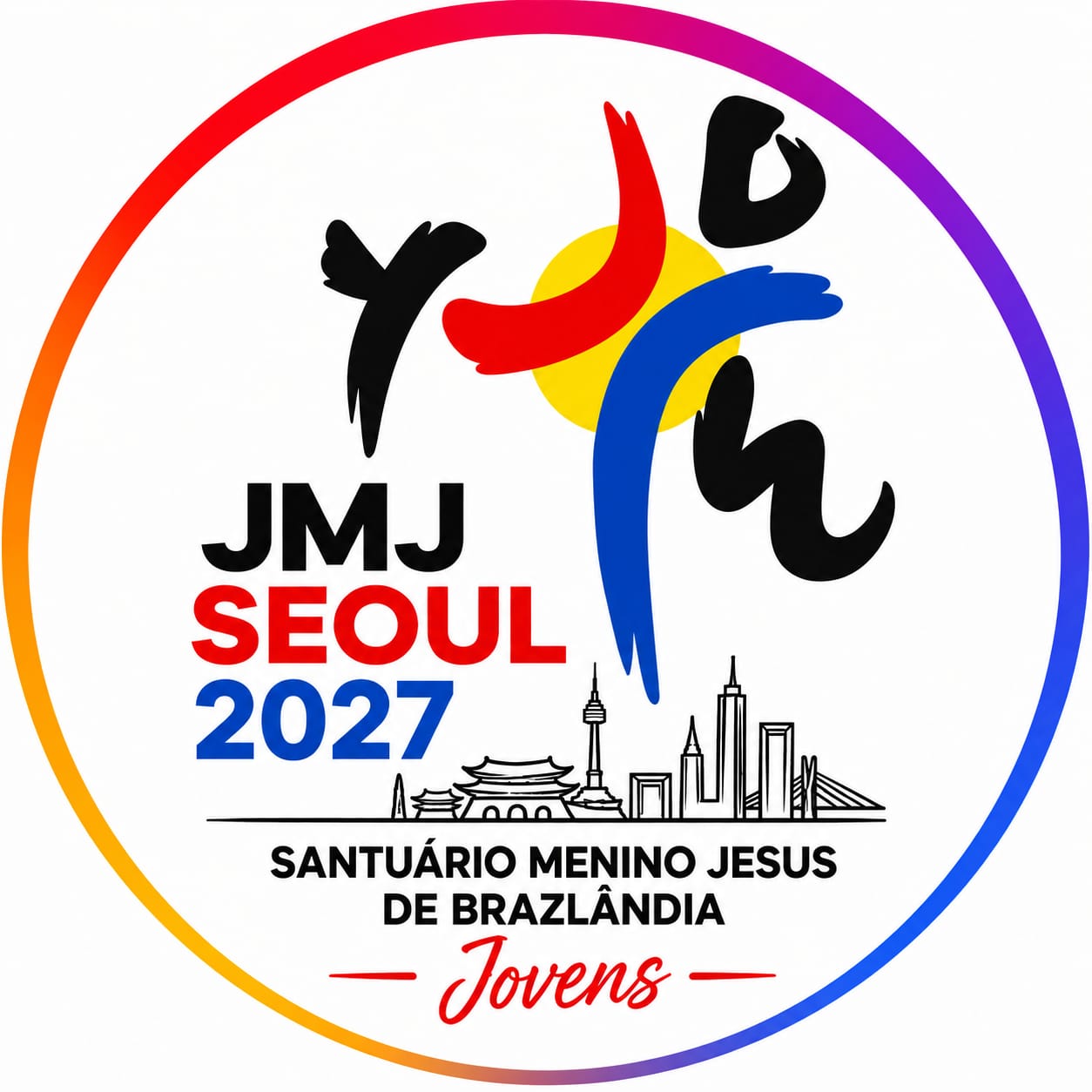 Logo oficial JMJ Seul 2027